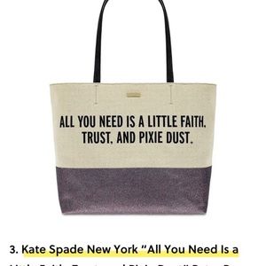 Kate spade all you need is pixie dust bag: nwot